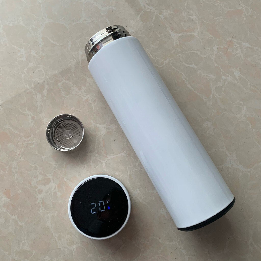 Led Temperature Display Vacuum Thermal Flask 304 Stainless Steel 13 Colours Thermos Bottle Cute