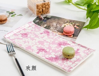 11Inch Fine Bone China Dessert Serving Tray Porcelain Delicate Cake Wedding Plates Ceramic Sushi